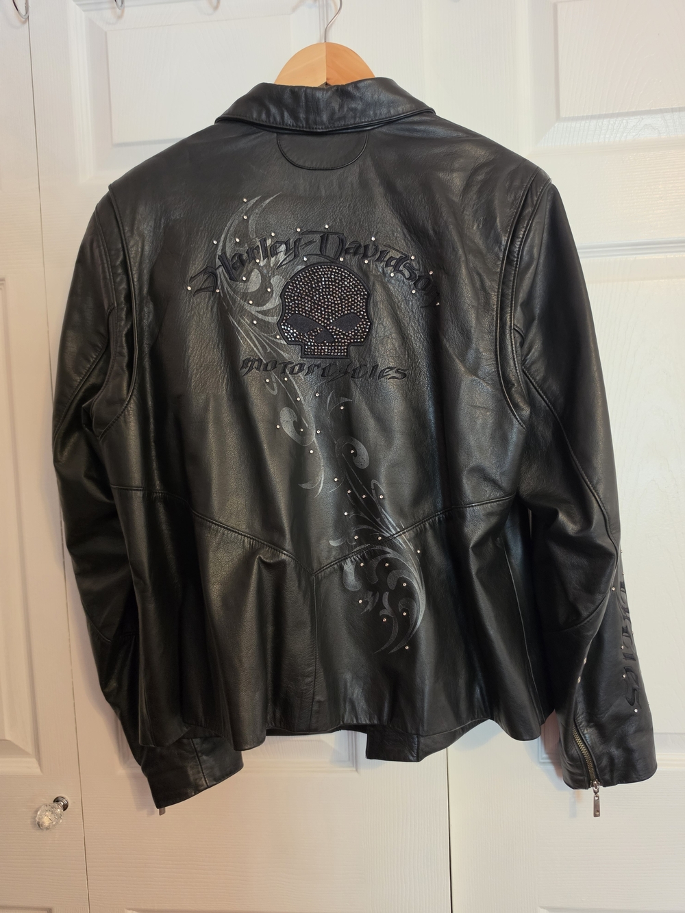 Harley-Davidson Black Leather Studded WICKED Jacket - Women's